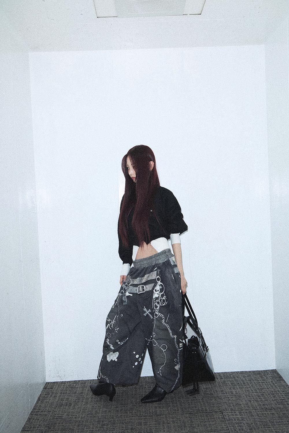 THEREDTHREAD / ザレッドスレッド】S layered dolman knit