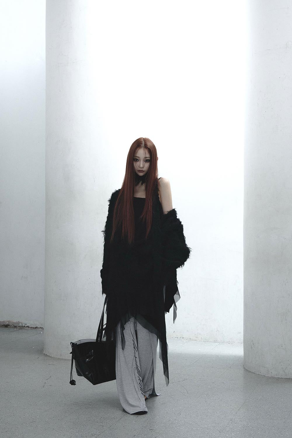 S script layered skirt pants