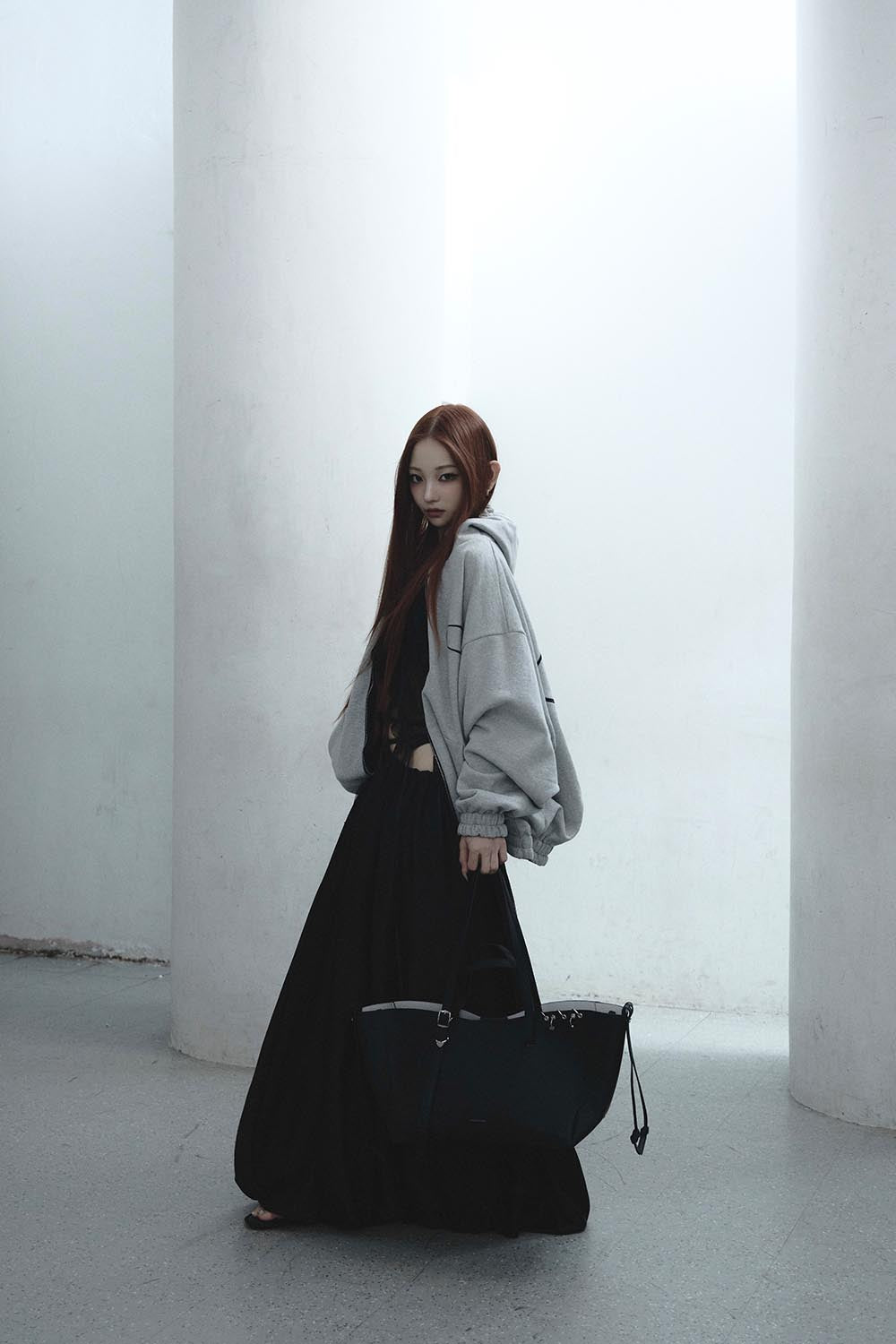S float satin skirt