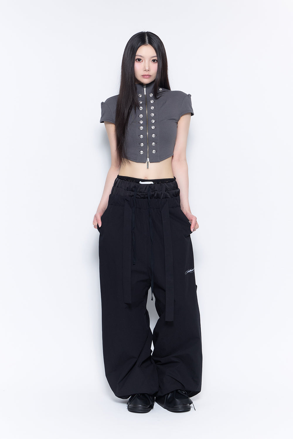 パンツ theredthread layered waist pants THEREDTHREAD / ザレッドスレッド】layered waist pants