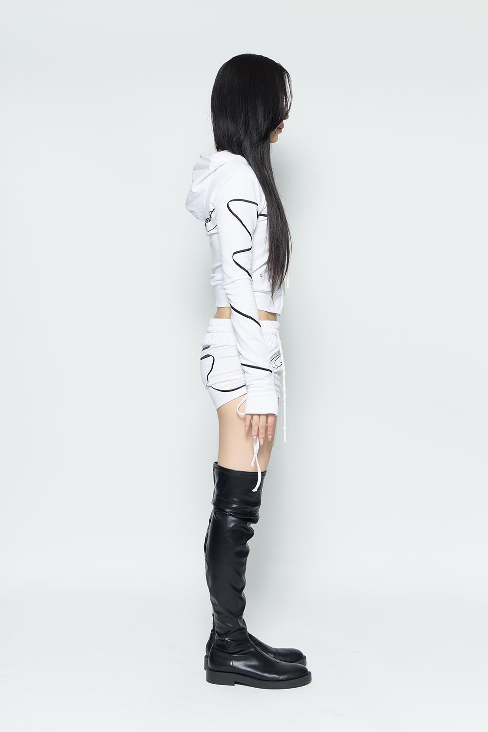 S embroidery ribbon shorts