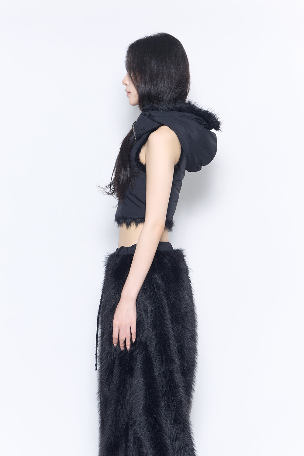 flip fur vest