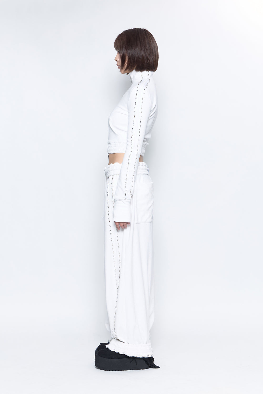 S beaded track pants