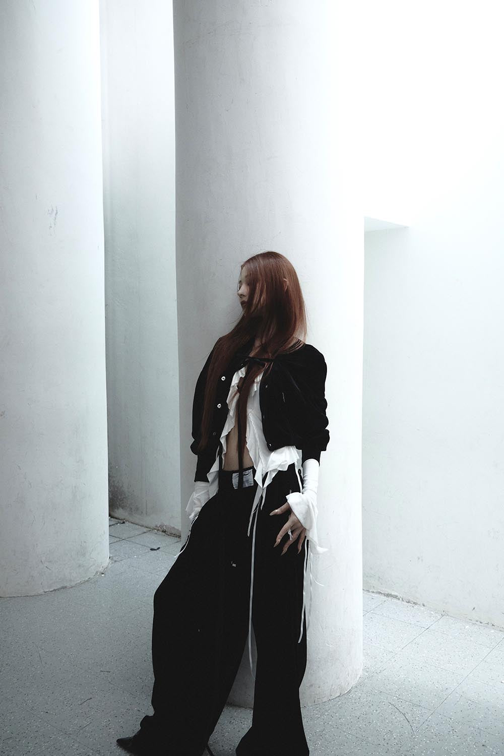 ジャケット・アウター theredthread S velvet jacket Black THEREDTHREAD / ザレッドスレッド】S velvet jacket
