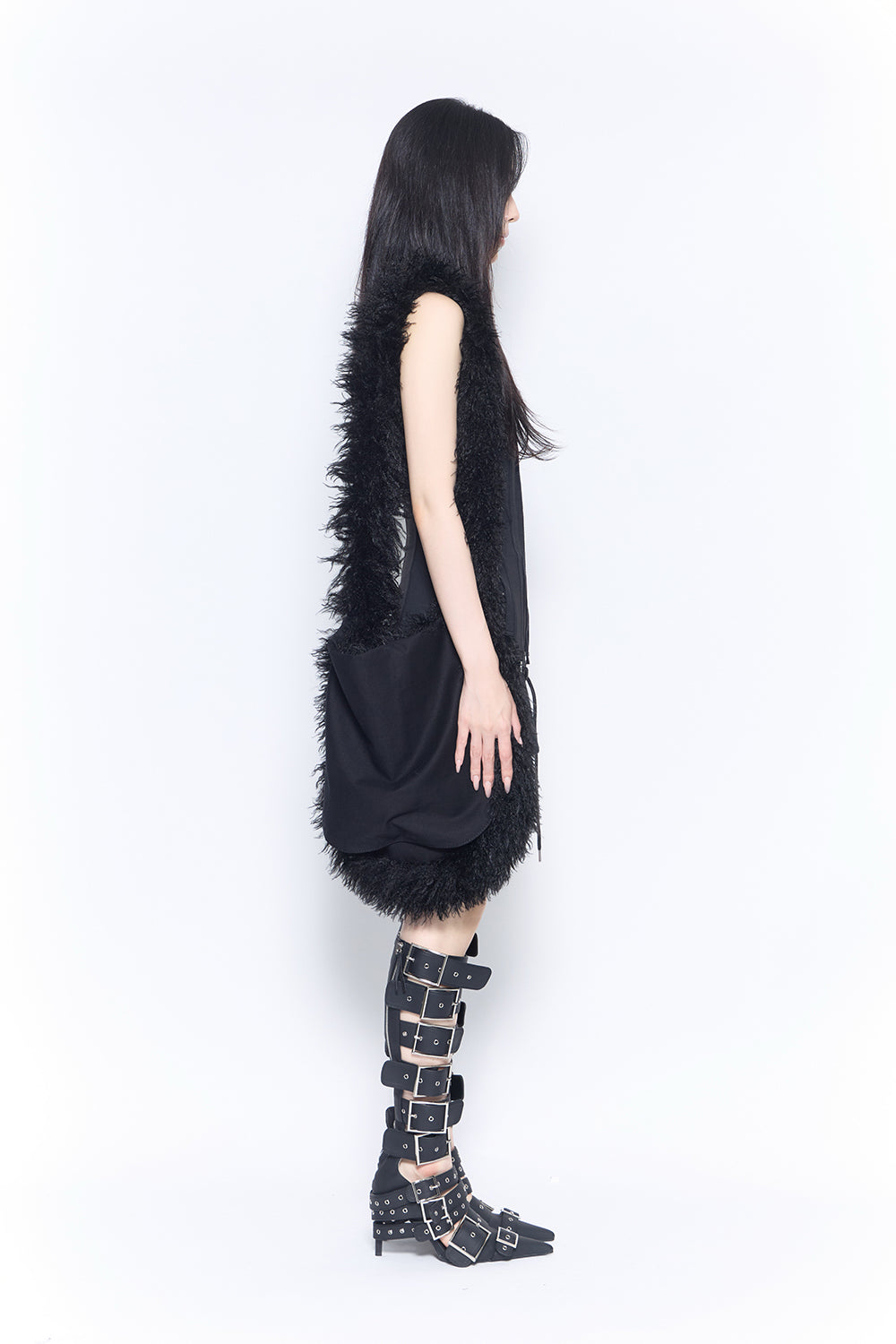 jersey zip dress mini