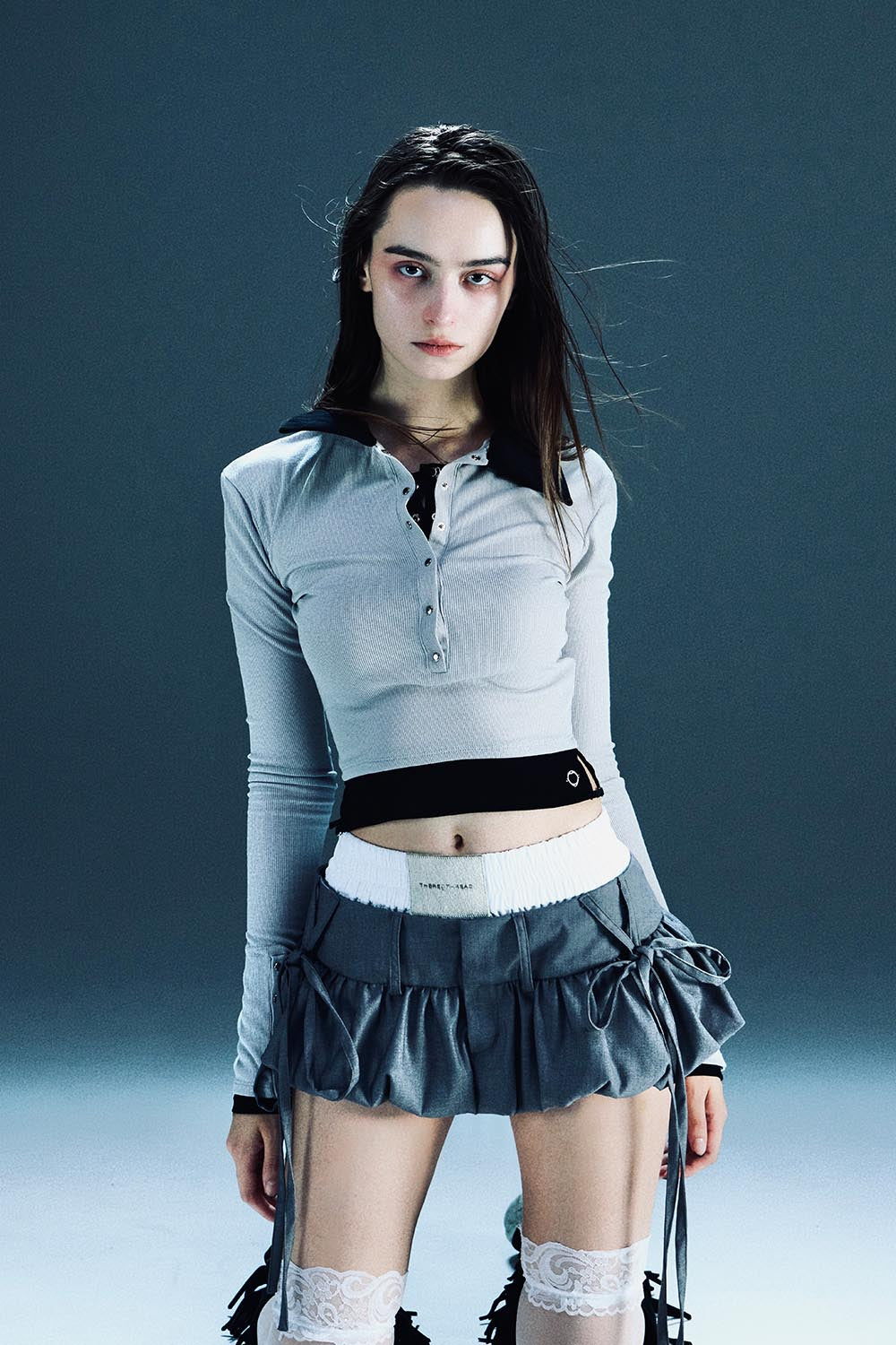 S bicolor layered tops　THEREDTHREAD▲ THEREDTHREAD / ザレッドスレッド】S bicolor layered tops