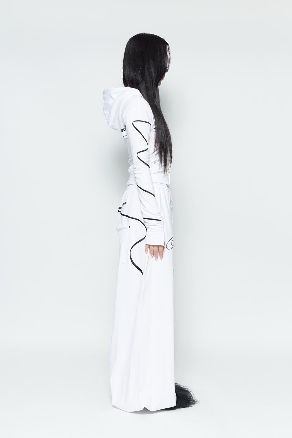 パンツ theredthread S embroidery ribbon pants THEREDTHREAD / ザレッドスレッド】S embroidery ribbon pants