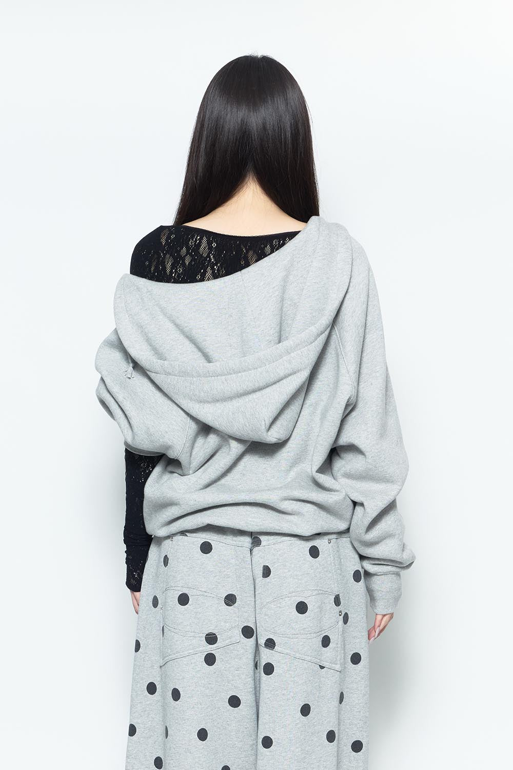 S fleece zip up hoodie