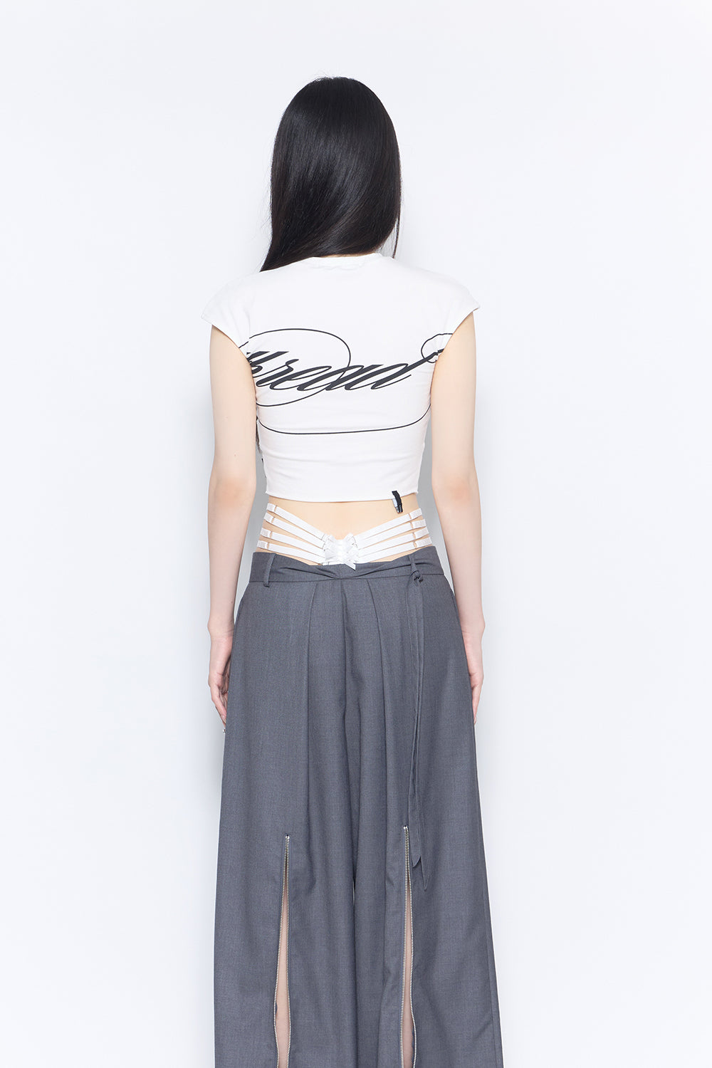 knot hem logo tops