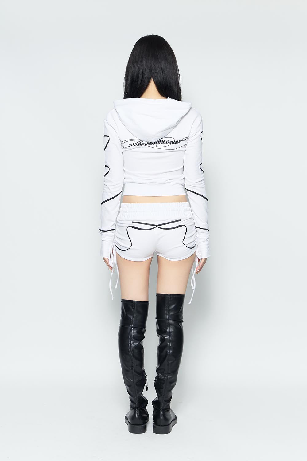 S embroidery ribbon shorts