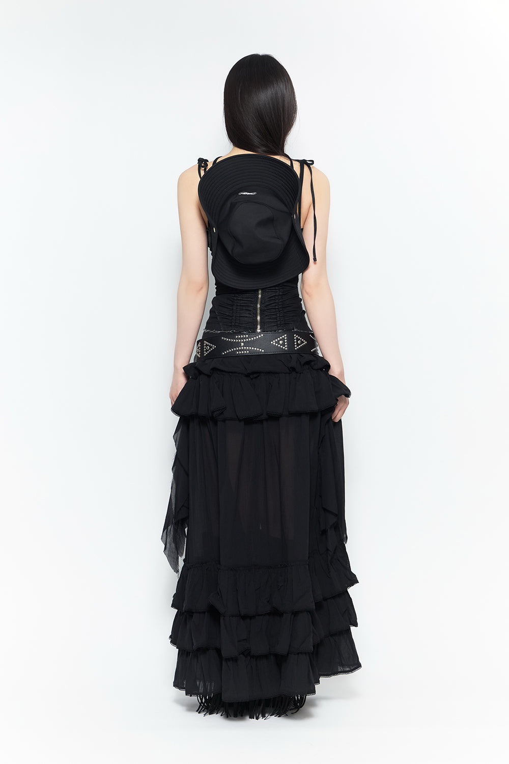 スカート theredthread frontier tiered skirt THEREDTHREAD / ザレッドスレッド】frontier tiered skirt