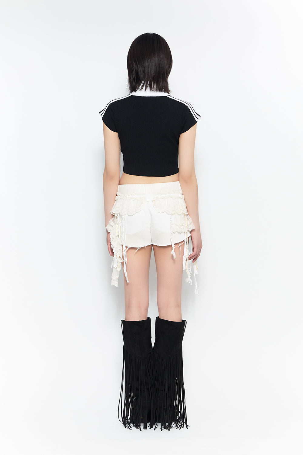 THEREDTHREAD / ザレッドスレッド】veil frill garter shorts THEREDTHREAD / ザレッドスレッド】veil frill garter shorts