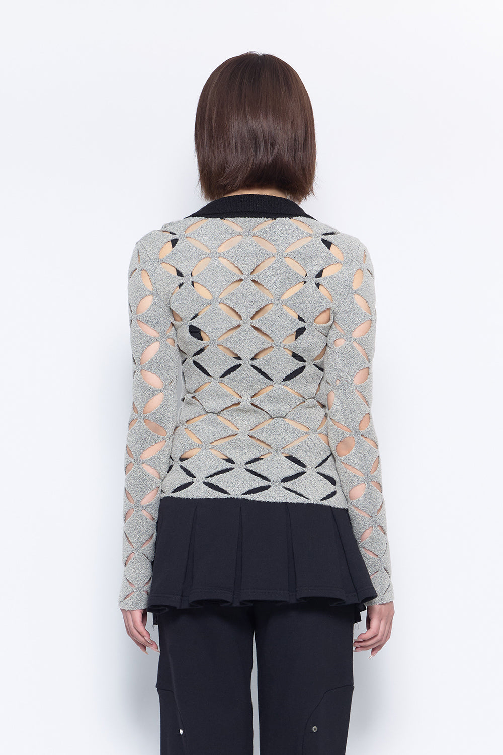 S knit fit tops repeat petal