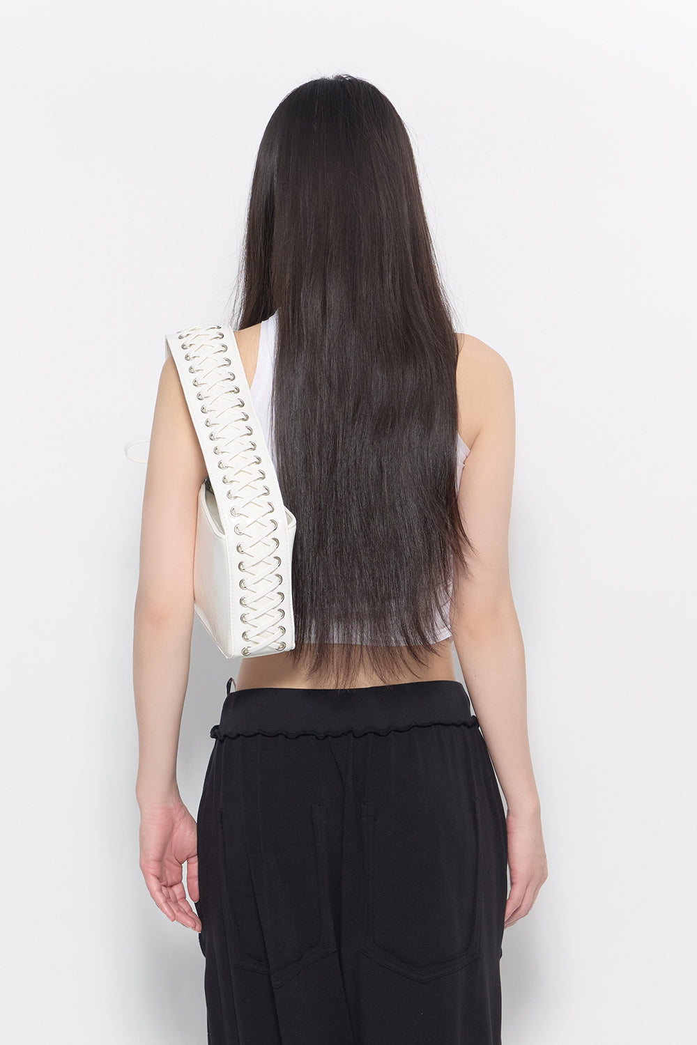 THEREDTHREAD / ザレッドスレッド】corset laced bag