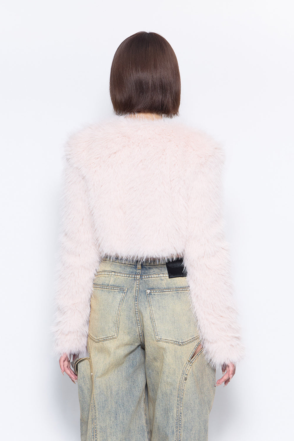 S fur jacket short