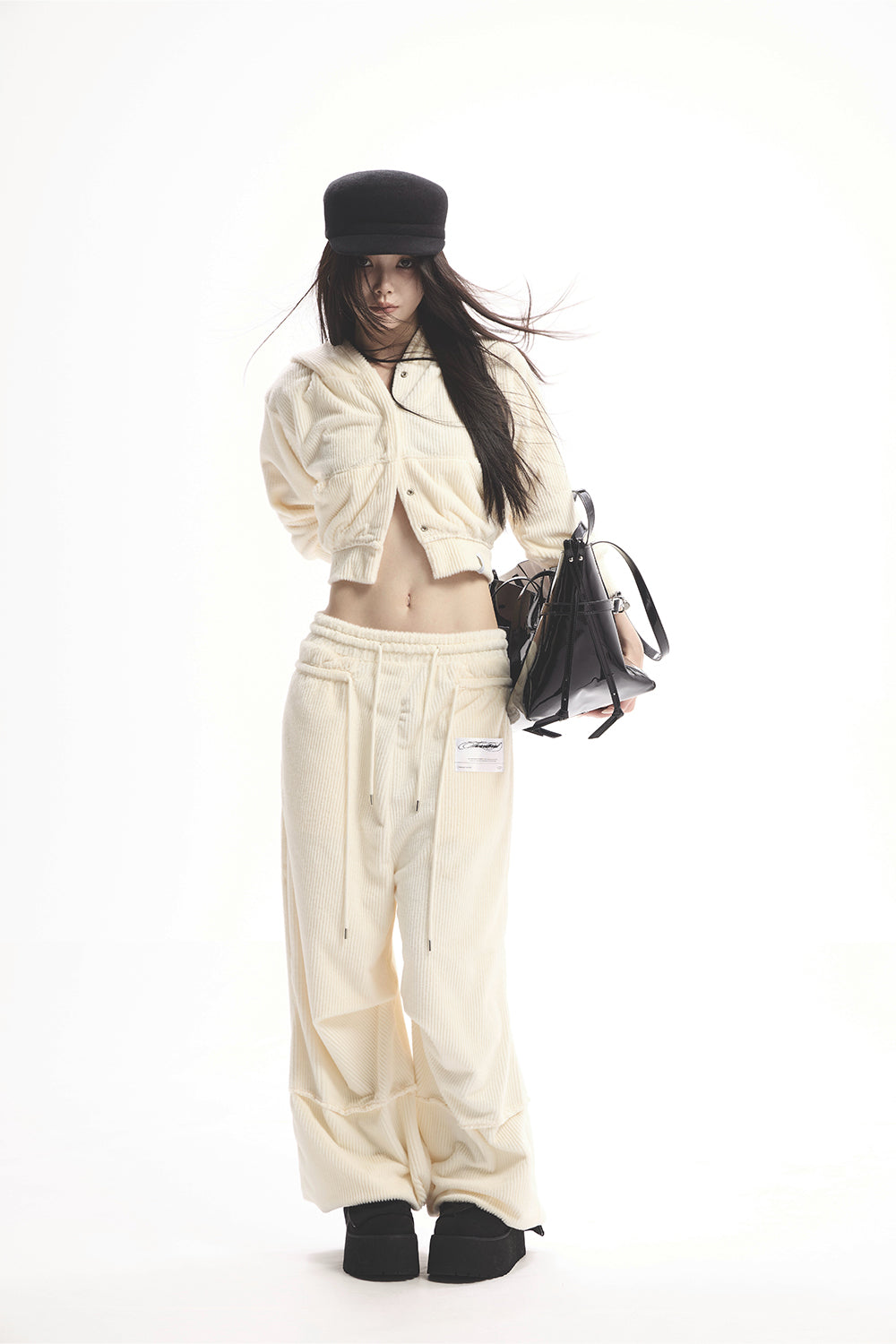 パンツ theredthread S double drawstring pants THEREDTHREAD / ザレッドスレッド】S double drawstring pants