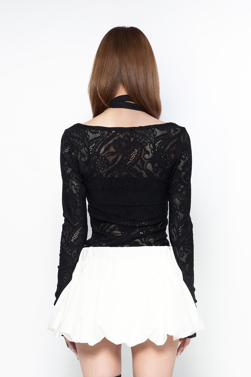 ザレッドスレッド S skinny tops lace black THEREDTHREAD / ザレッドスレッド】S skinny tops lace