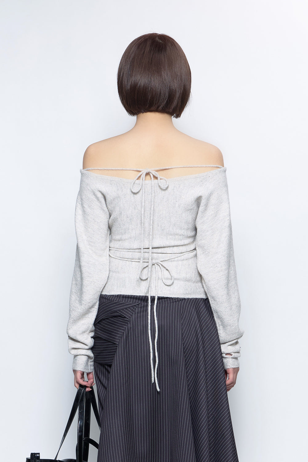 S sequin offshoulder knit