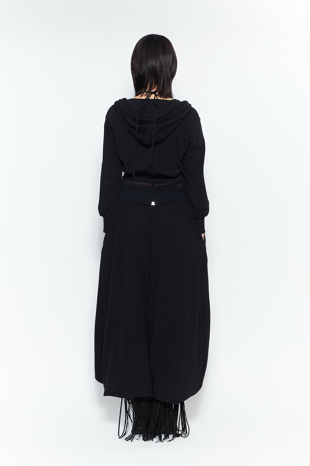 emblem fold sweat pants