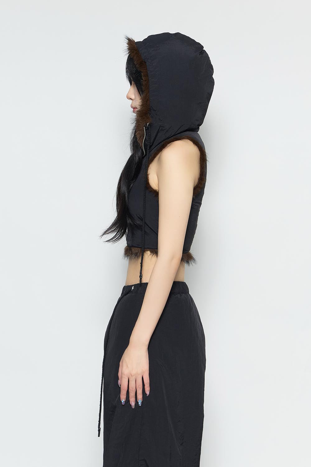 S flip fur vest