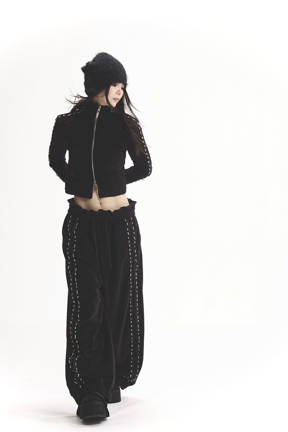 S beaded track pants