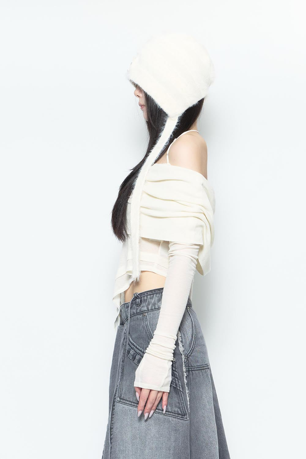 S strap off shoulder tops