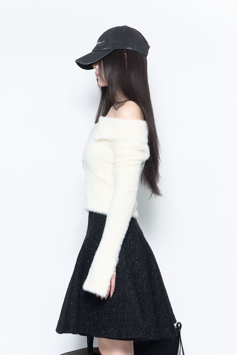 S fluffy knit tops