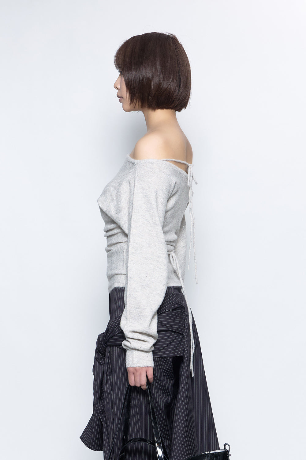 S sequin offshoulder knit