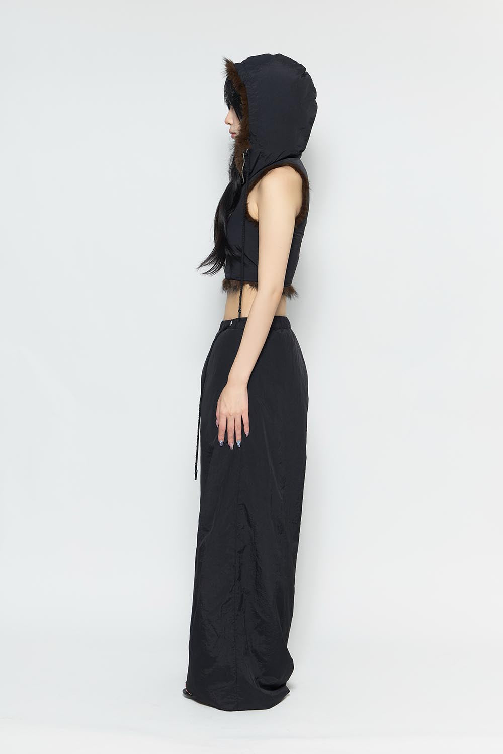 S flip fur pants