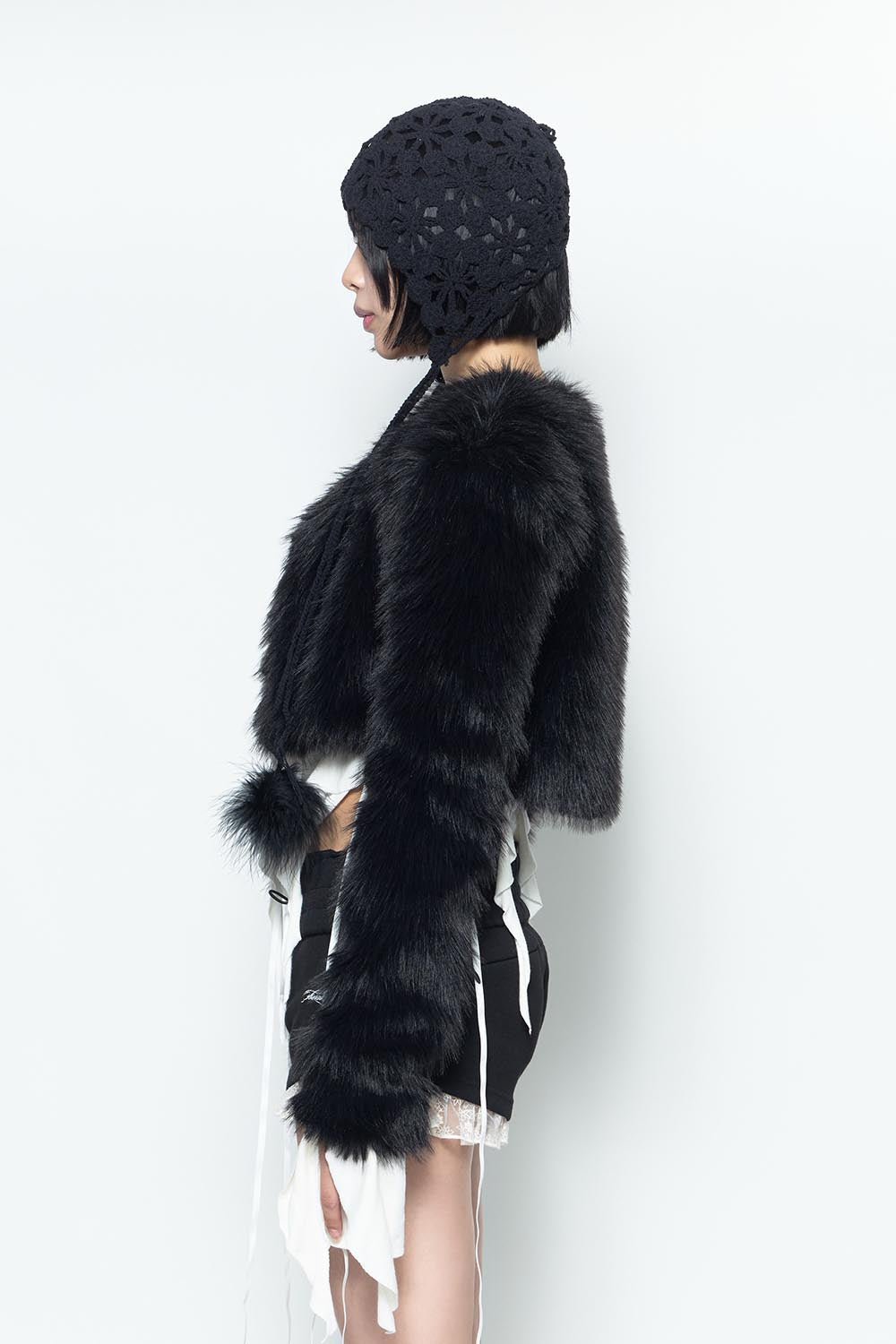 S fur jacket short