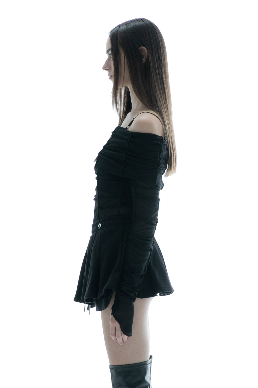 トップス theredthread S drop off shoulder tops THEREDTHREAD / ザレッドスレッド】S offshoulder tops petal
