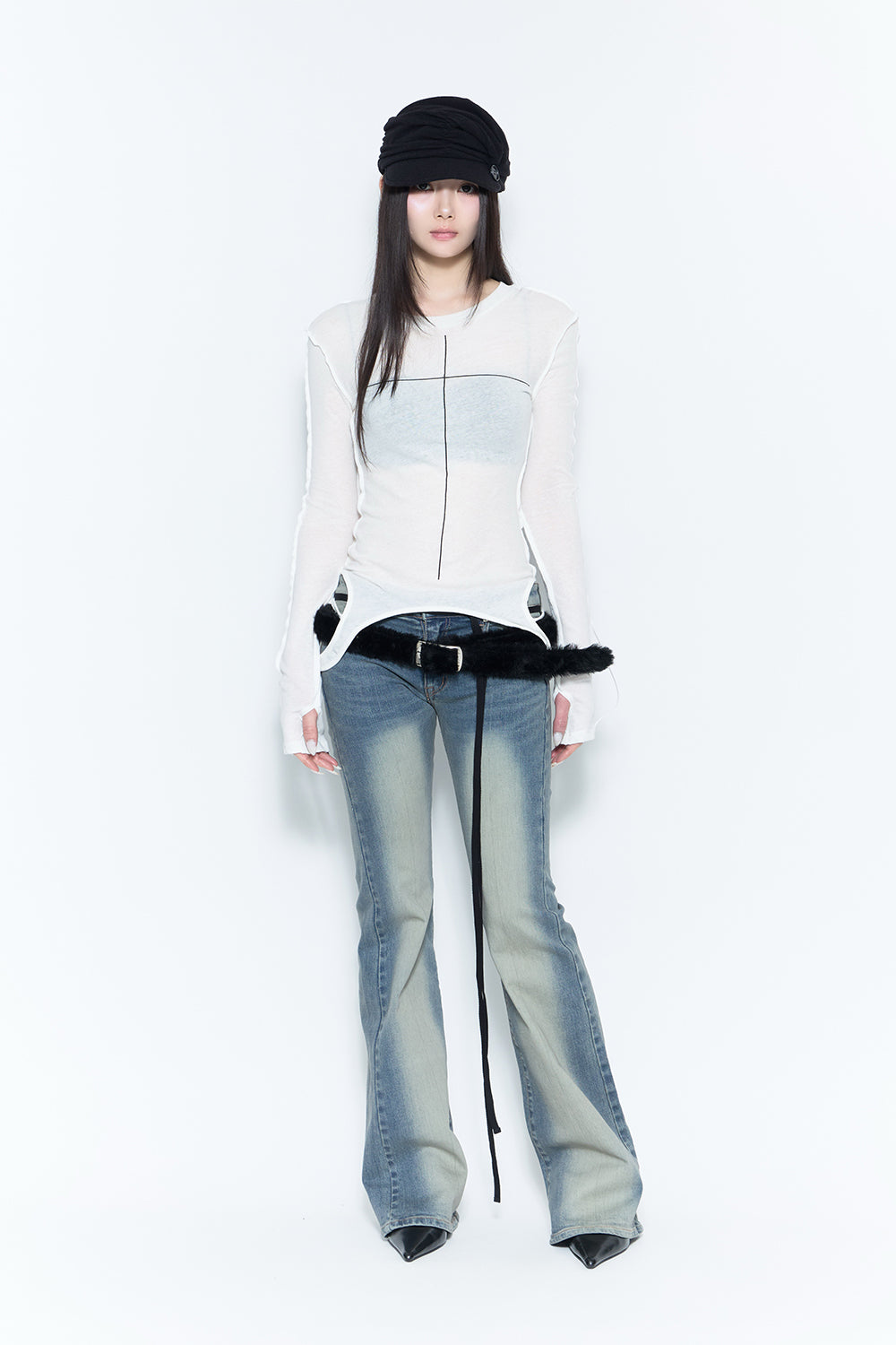 corded fit denim