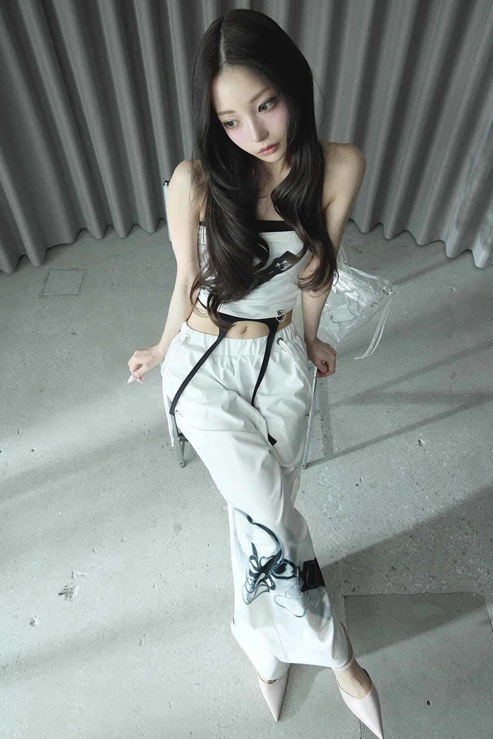 THEREDTHREAD / ザレッドスレッド】S print sweat pants charm
