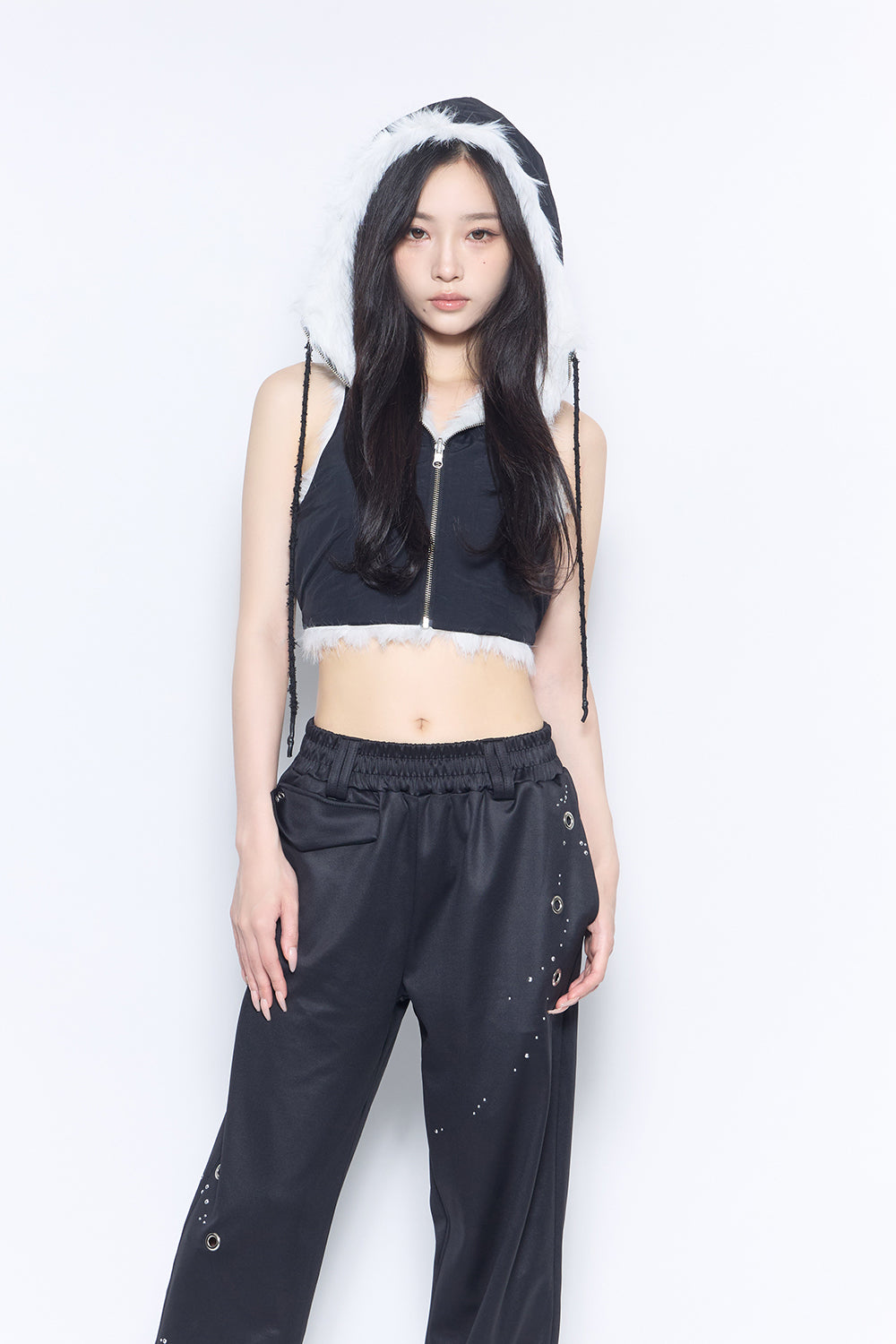 flip fur vest