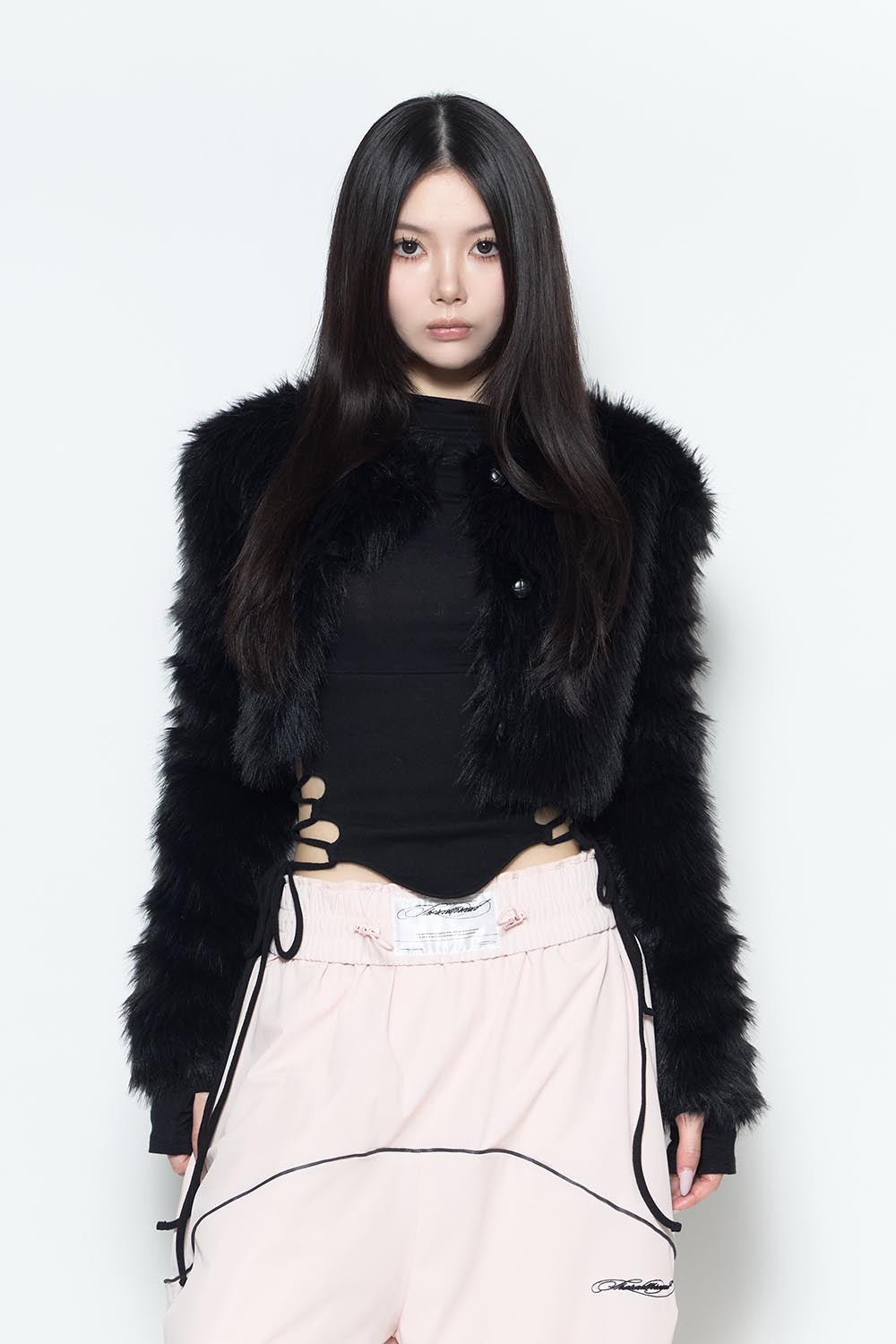 S fur jacket short