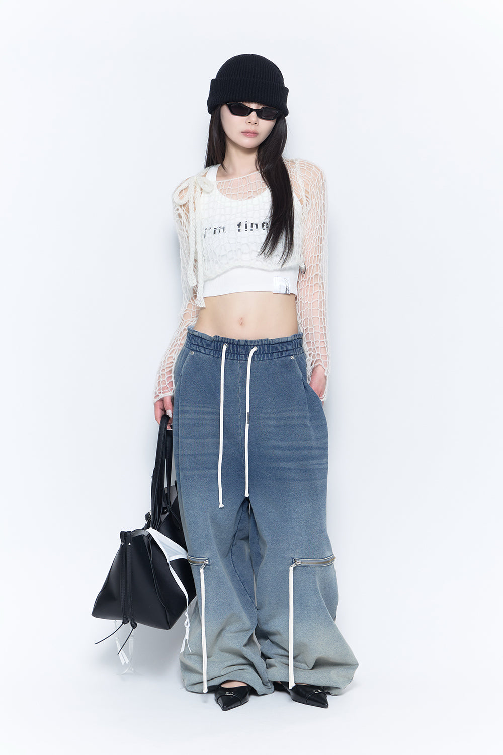 zip contour sweat pants