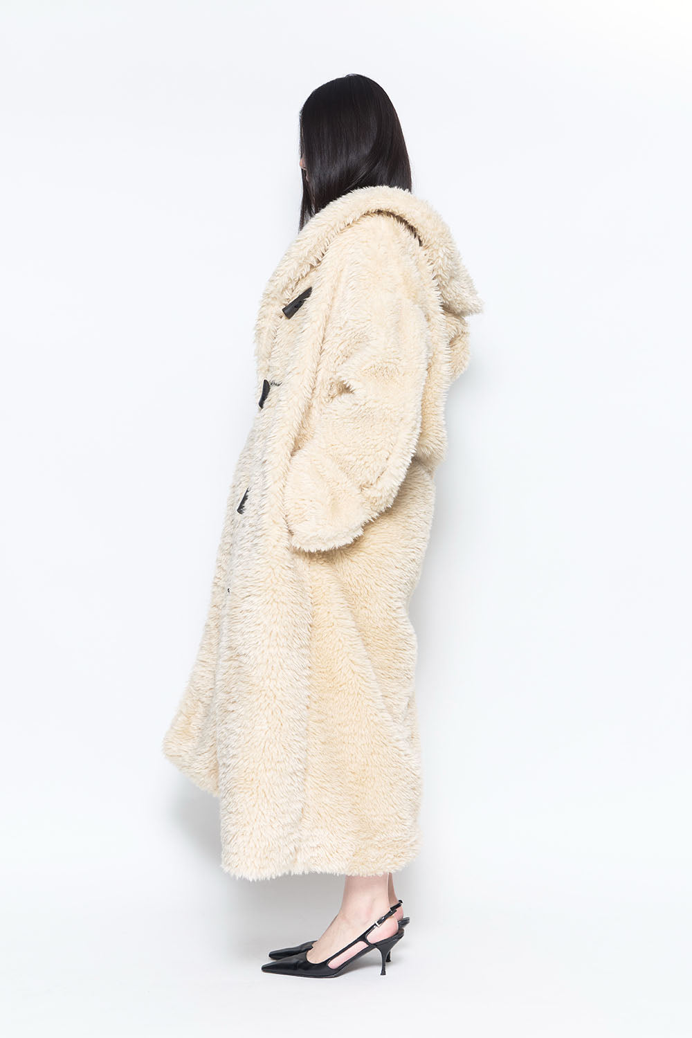 S poodle fur coat long