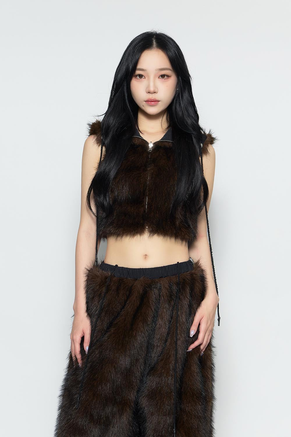 S flip fur vest