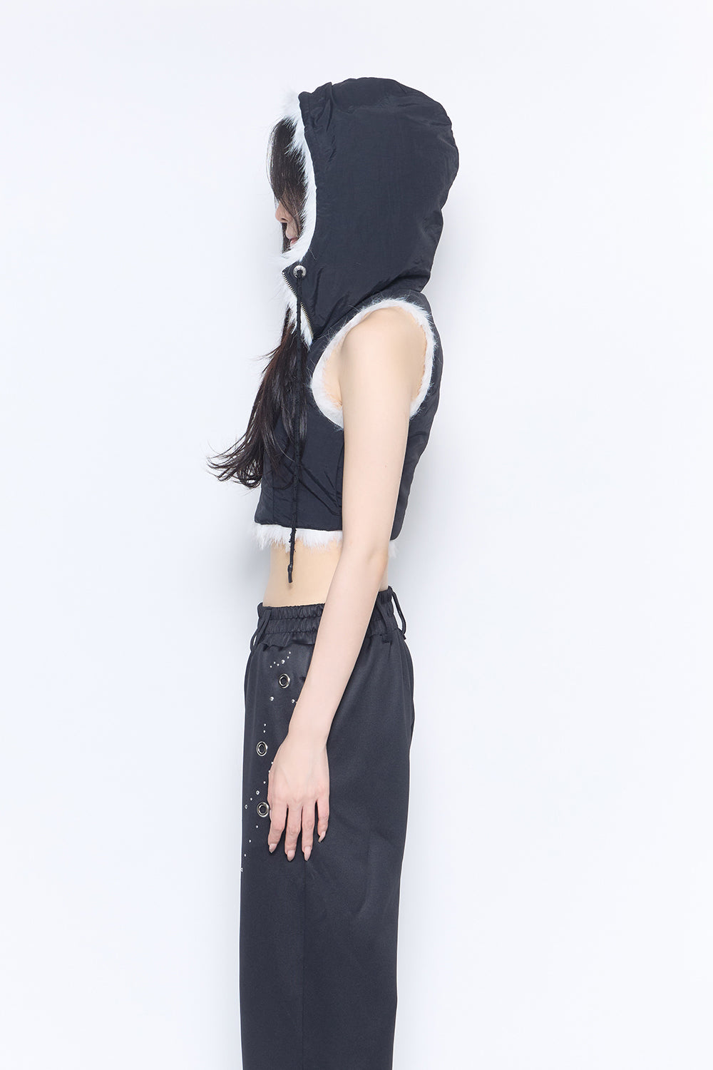 flip fur vest