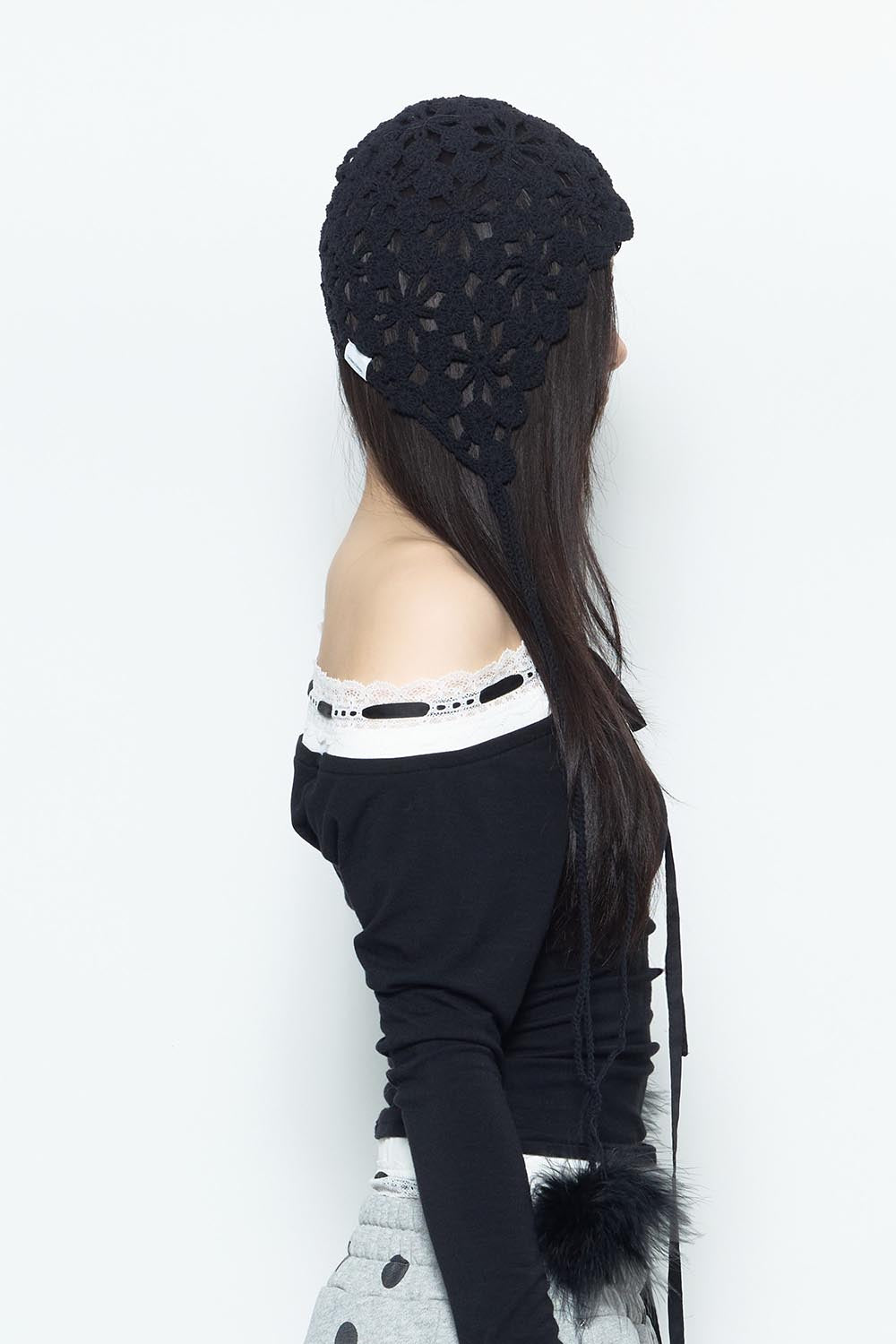 帽子 theredthread S fuzzy knit beanie THEREDTHREAD / ザレッドスレッド】S fuzzy knit beanie