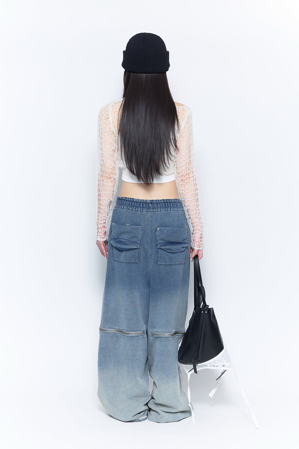 THEREDTHREAD / ザレッドスレッド】zip contour sweat pants