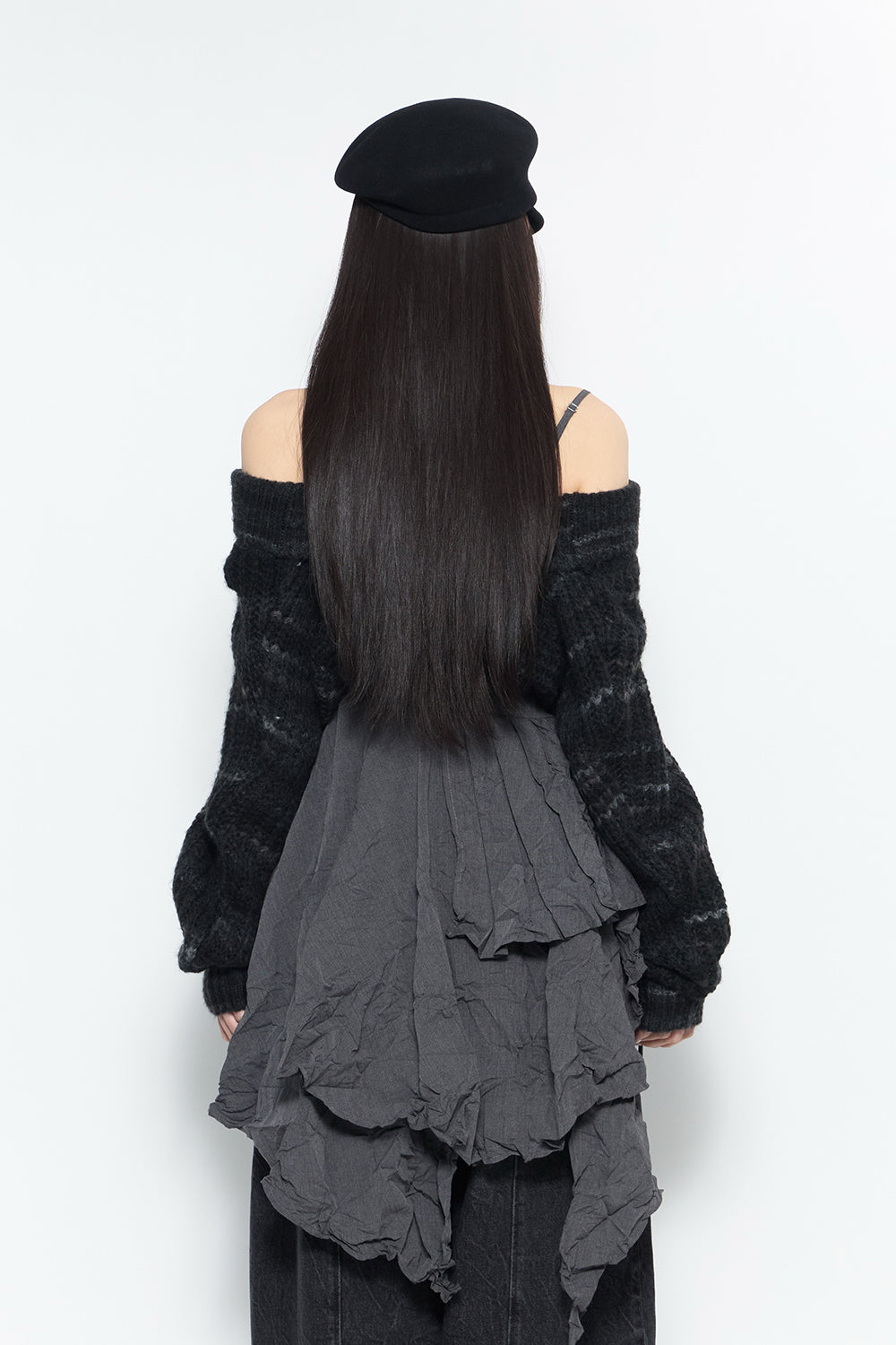 earflap twist knit set