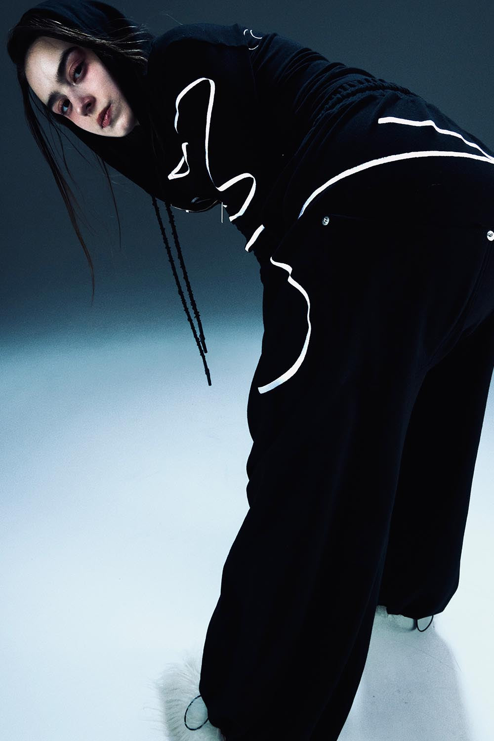 S embroidery ribbon pants