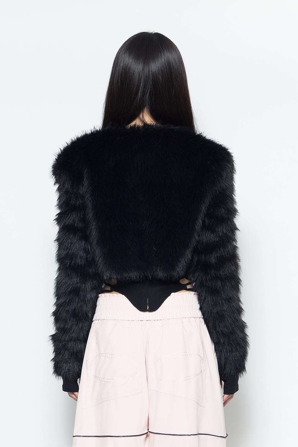 ジャケット・アウター theredthread S fur jacket short BLACK THEREDTHREAD / ザレッドスレッド】S fur jacket short