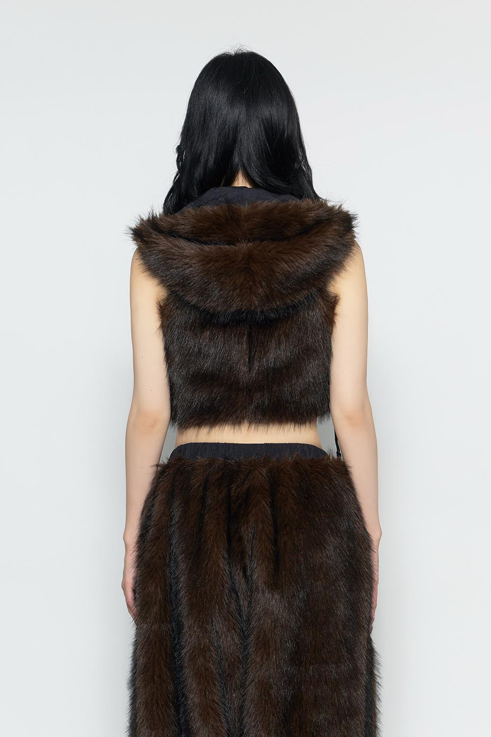 S flip fur vest