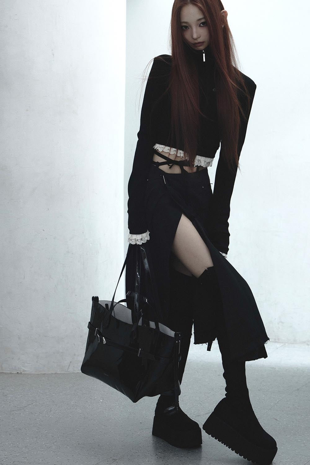 THEREDTHREAD / ザレッドスレッド】S track jersey jacket lace