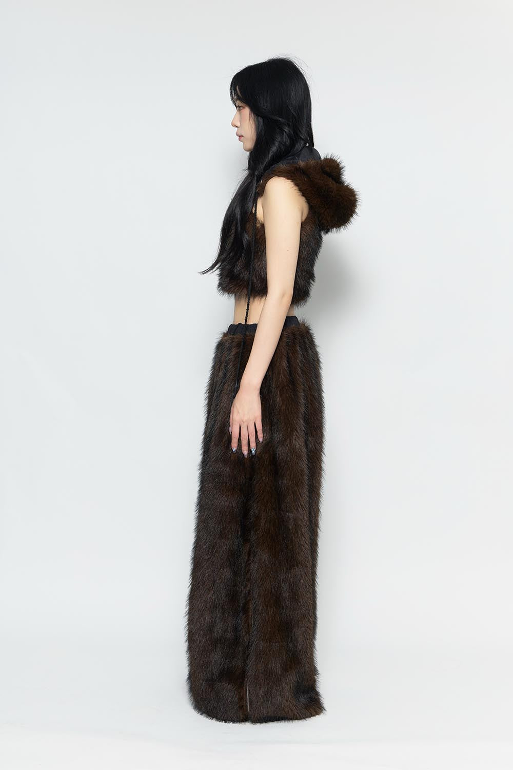 S flip fur pants