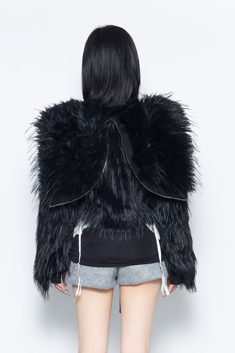 THEREDTHREAD / ザレッドスレッド】S fur hoodie jacket