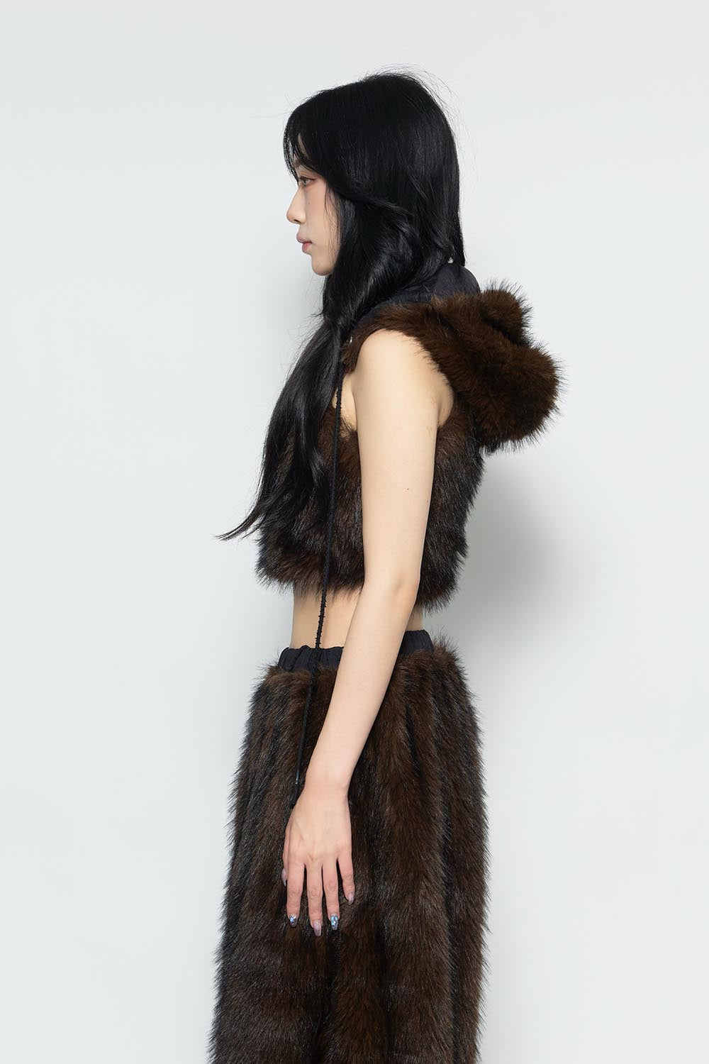 S flip fur vest