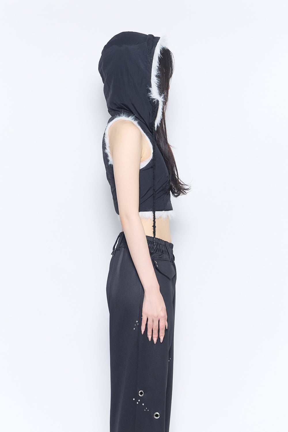 flip fur vest